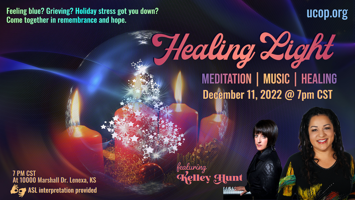 Healing church service for grief at holidays